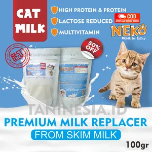 Susu kucing bayi kitten penggemuk kucing neko cat milk susu kitten baru lahir 100 gram murah