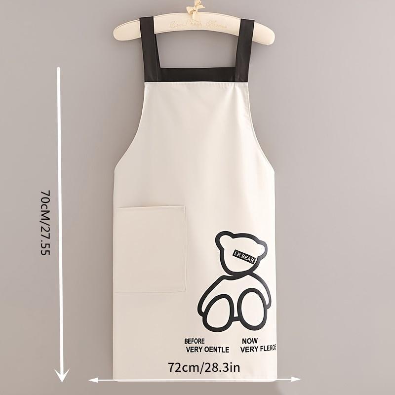Tạp Dề Chống Thấm Nước Và Chống Dầu, In Hình Gấu Dễ Thương 7