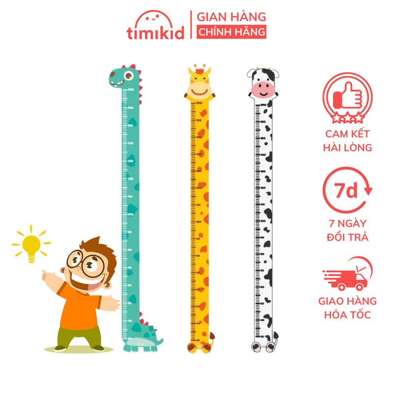 Decal Dán Tường Đo Chiều Cao Cho Bé Lalala baby Hình Con Vật Đáng Yêu
