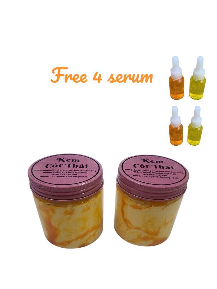 Product Introduction of 2 kem cốt thái 220gr(kèm 4 chai serum) 7