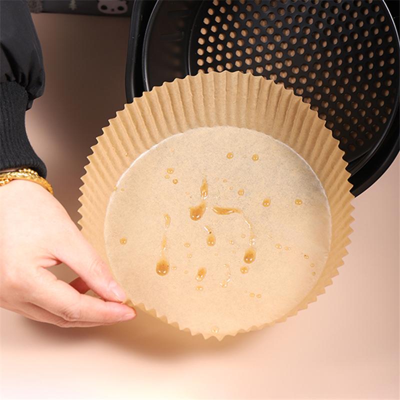 Air Fryer Disposable Paper Liner Non-Stick Oil-proof Parchment Mat for Cooking Microwave Oven Sheets Special Baking BBQ Roasting 3
