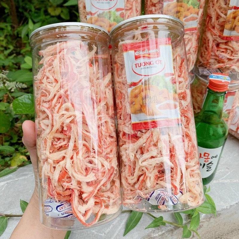 [ LON 250.GRAM ] Khô Mực Hấp Nước Cốt Dừa Xé Sợi Loại Ngon  - Đồ Ăn Vặt