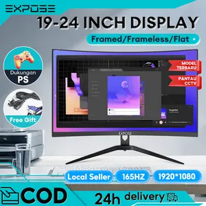 Monitor 19 Inch Monitor PC Monitor 24 Inch Gaming Monitor Kecepatan Refresh Tinggi HDMI/VGA 1M/S
