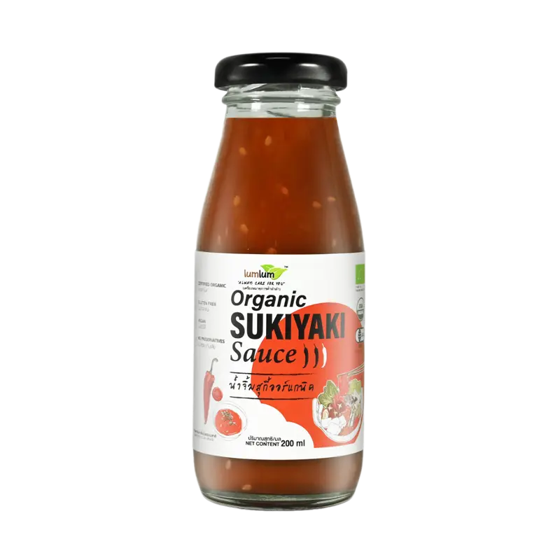 [LumLum] Sốt Teriyaki,  Sốt Me, Tương Ớt, Nước Tương LumLum Hữu Cơ, Chay Mặn 200ML,xuất xứ Thái Lan Nước Sốt Gia Vị,Cay 5