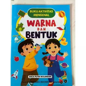 Buku Aktivitas Mengenal Warna DanBentuk Untuk Anak PAUD TK- TBS