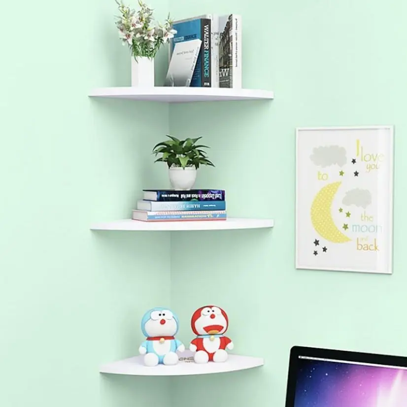 Rak Sudut Dekorasi Dinding Minimalis 3 Susun - Shop | Tokopedia