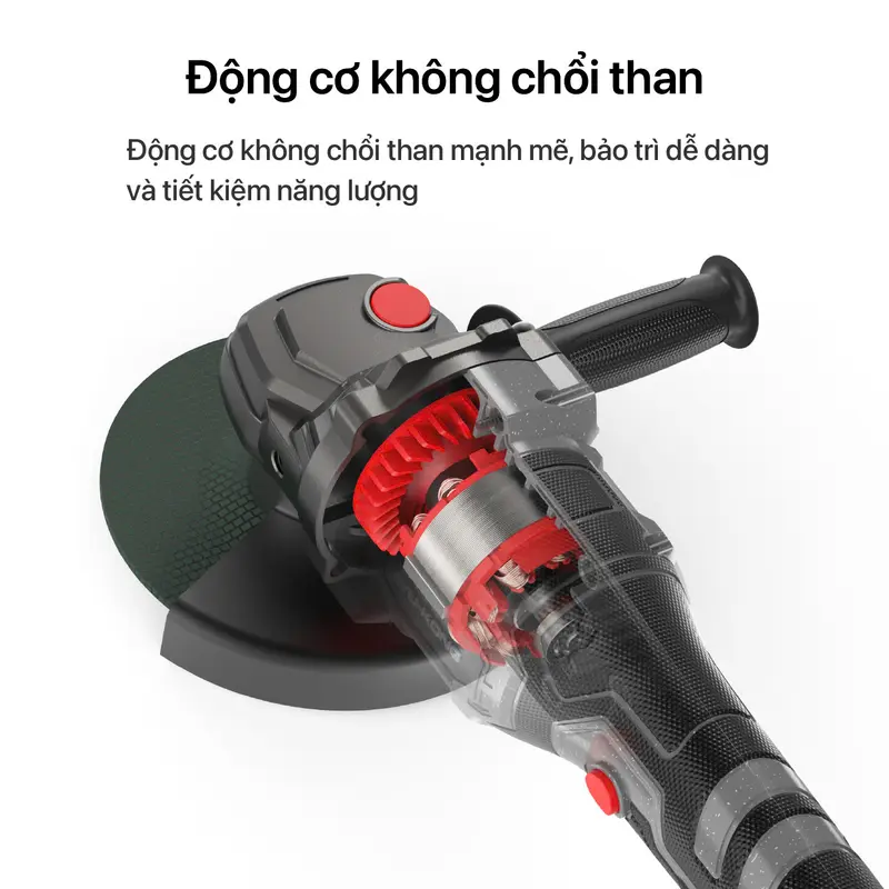 {Tặng 5 đá cắt} Thân máy mài pin Wukong WK100,chống sốc đá,chống khởi động lại. động cơ không chổi than, 3 cấp độ 4