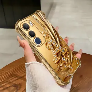 Cocok untuk casing ponsel vivo Y19s Casing ponsel tahan benturan empat sudut dengan ukiran huruf yang indah.-SJFS