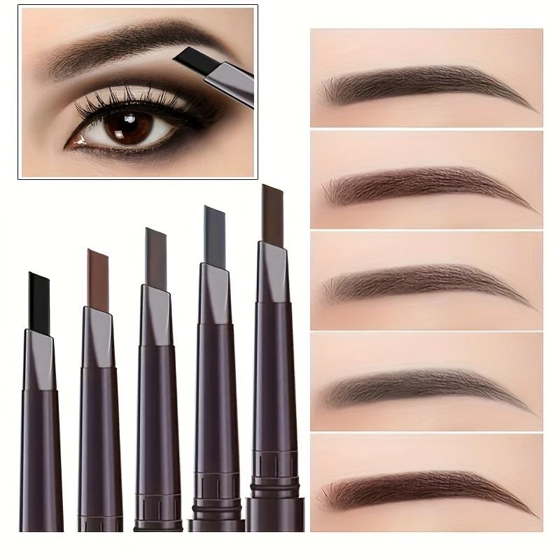 Chì kẻ mày xoay nhiều màu lâu trôi không thấm nước chống nhòe kết cấu mềm Colorfast hai đầu màu tự nhiên