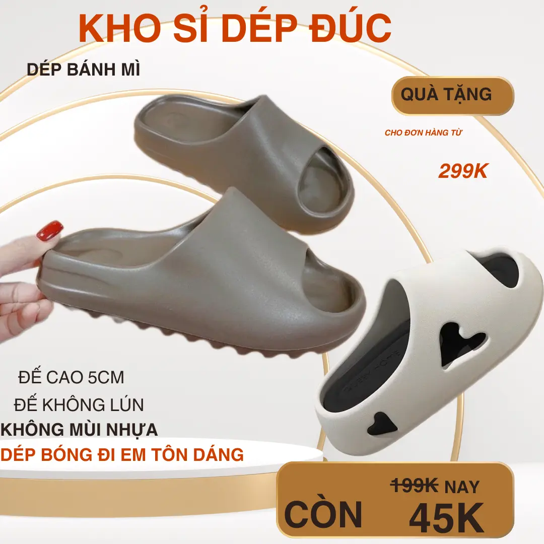Dép bánh mỳ vân nhán đế răng cưa nam nữ đế 4cm dép form ôm chân,dép bánh mì,dép bánh mì tim giày  sandal