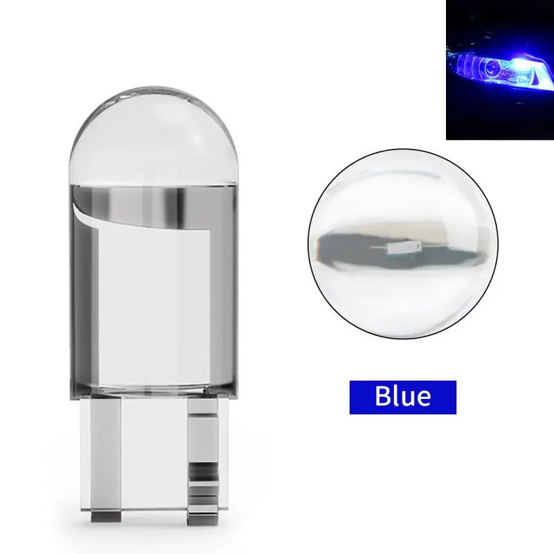 Đèn demi xi nhan đúc pha lê nhiều màu chân T10 cho xe máy ô tô xe điện lắp zin (Bộ 2 bóng) - GD23 6