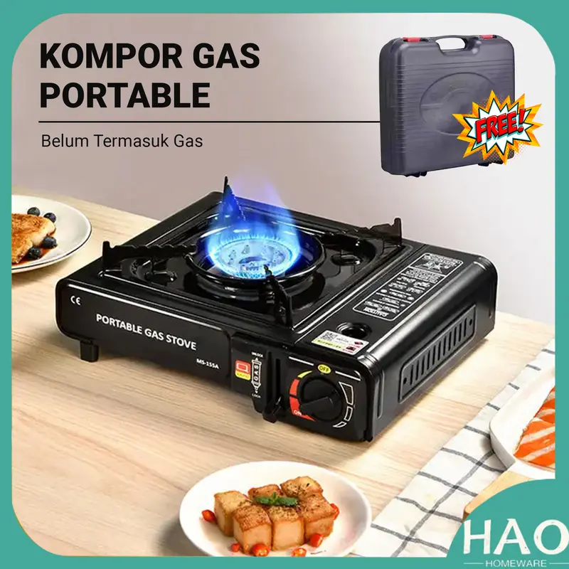 HAO] Kompor Gas Portable In 1/ Kompor Portable Tungku Gas
