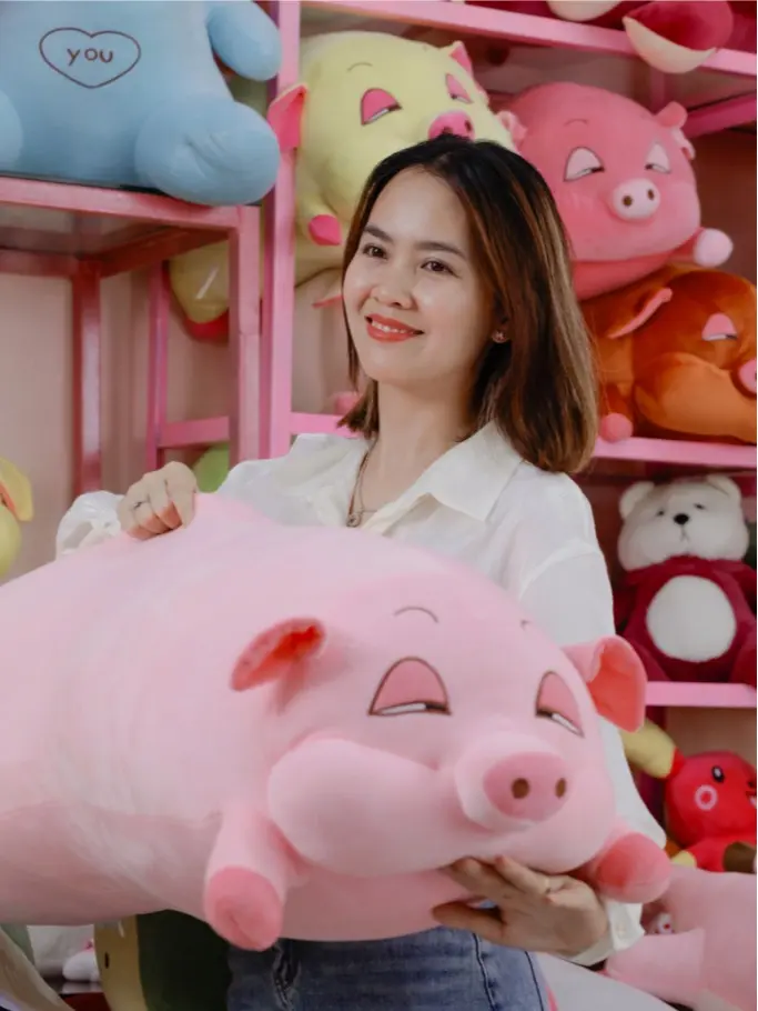 Gấu Bông Heo Hip 1m1 Mềm Mịn Thú Bông Thú Nhồi Bông Đồ Chơi Toy   - DIỄM TRÚC STORE