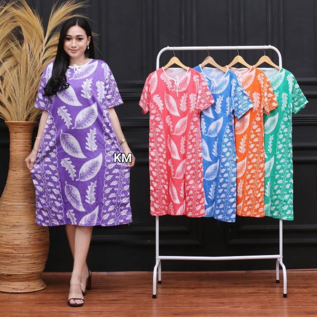 Product Introduction of Daster Kaos corak daun Biru Hijau 2