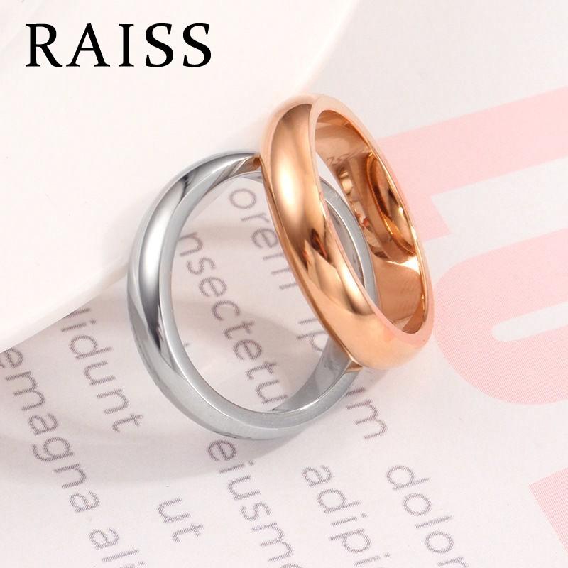 Nhẫn Titan Đường Kính 4mm Màu Vàng Thiết Kế Đơn Giản Thích Hợp Cho Cặp Đôi Nhẫn Cưới Dành Cho Nam Và Nữ Móc Khóa Móc Khóa