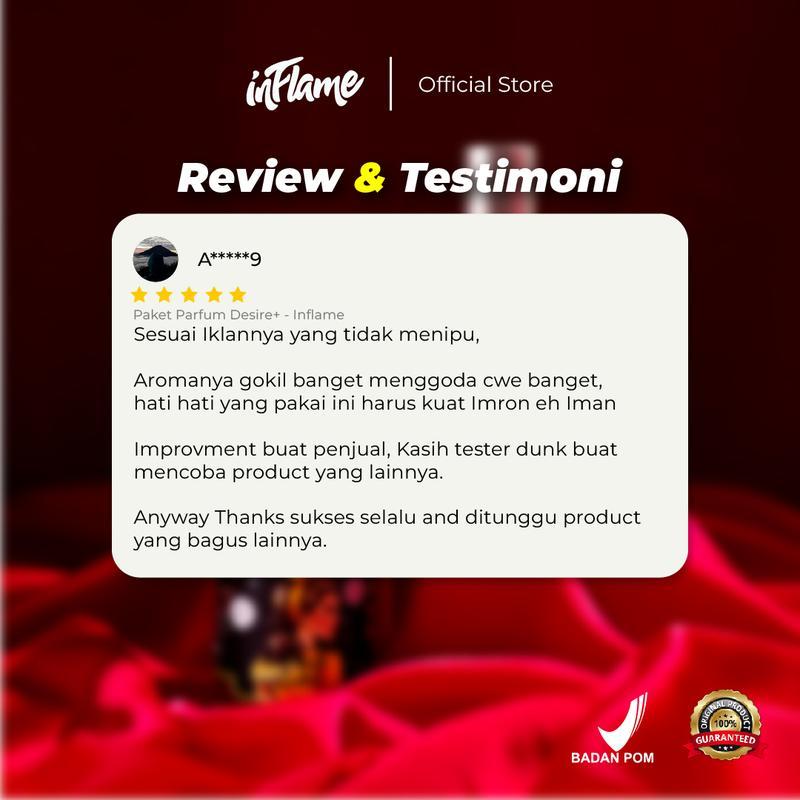 Inflame Parfume - Desire Eau De Parfum - Parfum Pria Viral Cowok Keren Disukai Cewek - 30 ML 6