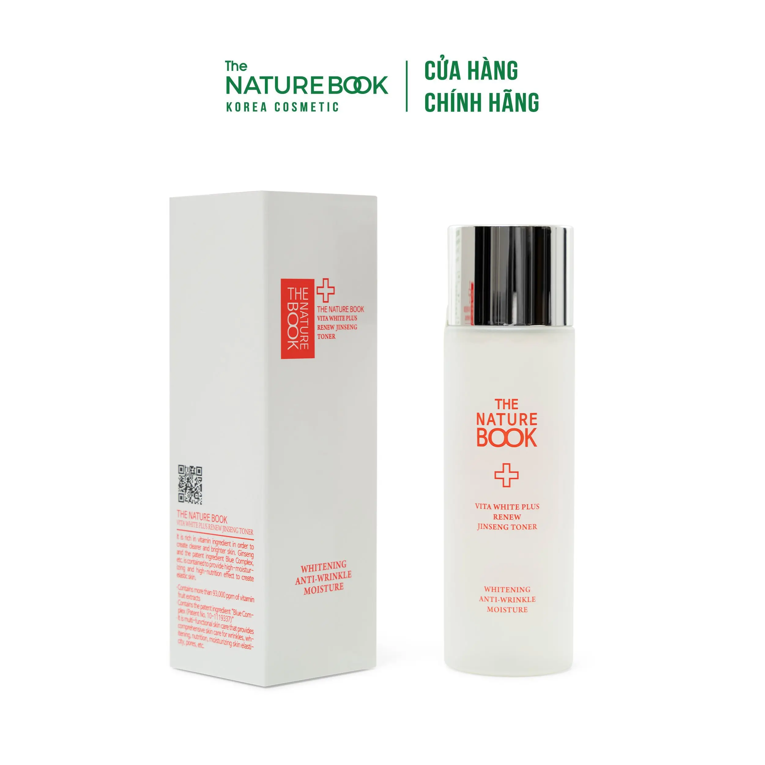 Nước Hoa Hồng Vita White NATURE BOOK Cung Cấp Độ Ẩm Cho Da Dung Tích 120ml  Dưỡng Da Mặt Làm Đẹp Da Toner Skincare Dưỡng Ẩm Da Collagen