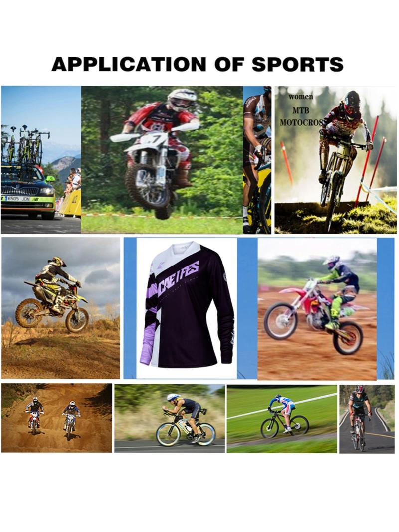 Product Introduction of Women's Long Sleeve Cycle Jersey, Quick Drying Breathable Comfortable Sports Clothing, Outdoor Sport Long Sleeve Top for Cycling 6