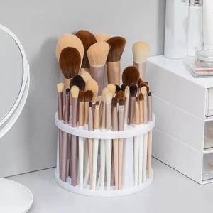 Estante de almacenamiento para brochas de maquillaje, Porta brochas de maquillaje multi-rejilla, Organizador de herramientas de maquillaje para escritorio