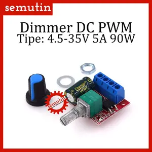 Modul Dimmer DC PWM 4.5-35V 5A 90W LED / Motor Speed Dimer Pengatur Kecepatan Controller Kontroller