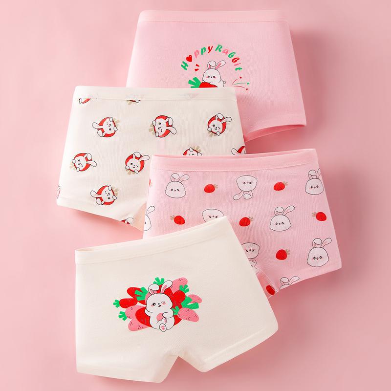 Product Introduction of Quần Lót Boxer Bé Gái Mùa Hè, 4 Cái Trong 1 Bộ, Được Làm Bằng Bông, Bán Buôn, Cotton Nguyên Chất Loại A, Chống Ánh Sáng, Thích Hợp Cho Bé Gái Tiểu Học, Quần An Toàn 2