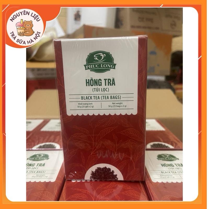 Hồng Trà Phúc Long Túi Lọc 25 Gói/ Hộp Chuyên Dùng Pha Trà Sữa Phúc Long Tea Chè Nước Trà