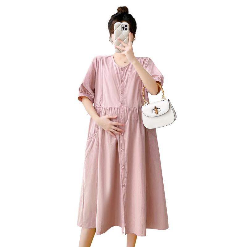 E69041# Pregnant Women Dress Korean Fashion Womens Dresses Stylish Summer Slim New Arrival Casual Dress Dress Pregnant 4