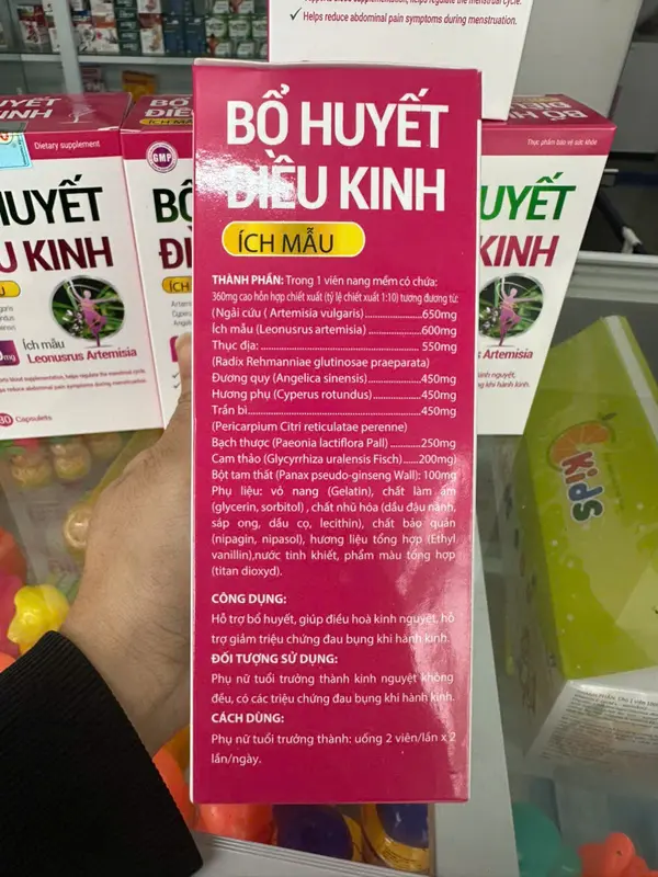 [Chính hãng] Bổ huyết Điều kinh _ Hỗ trợ điều kinh, giảm đau bụng kinh, lưu thông tuần hoàn _ Giảm tình trạng da xanh xao, khí sắc kém 5