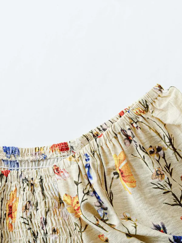 【Plus Size】 Floral Print Jumpsuit, Boho Jumpsuit for Beach Vacation Holiday, Women's Clothes for All Seasons, Bohemian Womenswear 5
