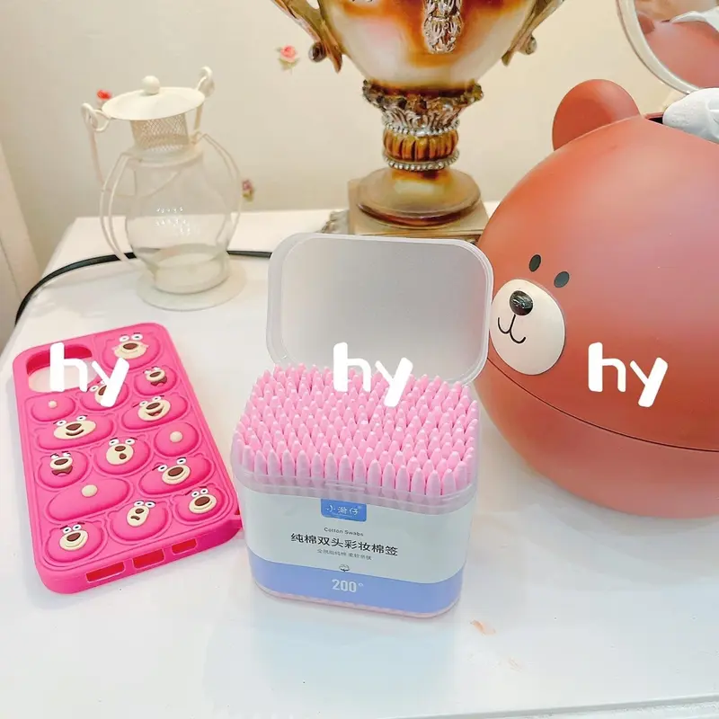 HỘP 200CÂY TĂM BÔNG 2 ĐẦU Trang Điểm Cosmetic Nữ 1