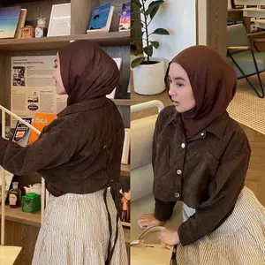 JANNE CROPPED CORDUROY JACKET | Jaket Crop |