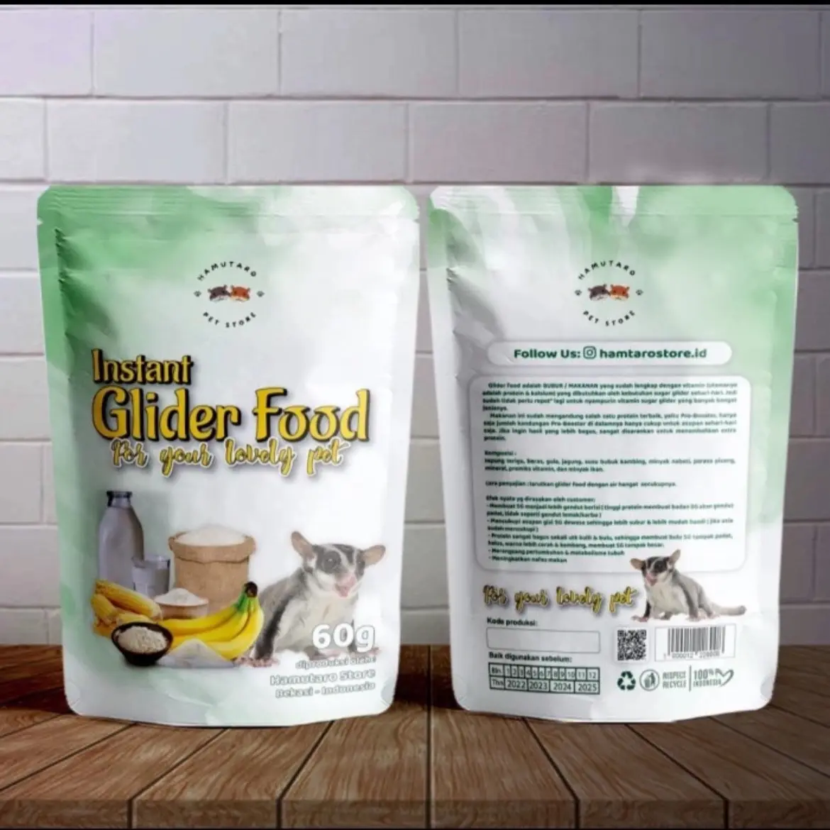 Glider food makanan utama harian sugar glider
