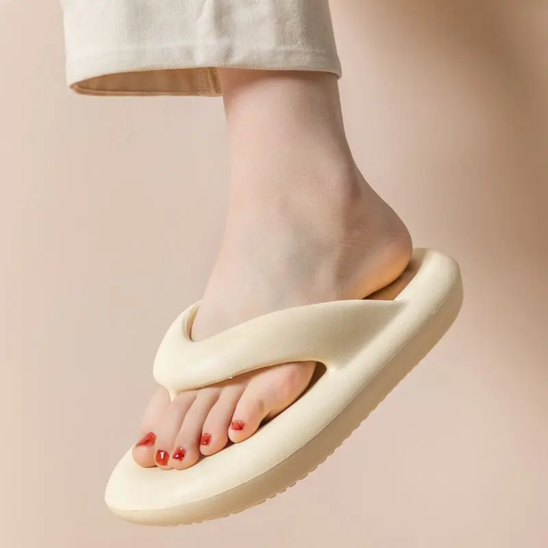 Dép Xỏ Ngón Nữ, Hàng Mới Về, Đế Dày, Chống Trượt, Khử Mùi, Cao Su Eva Và Nhựa, Dễ Phối Đồ, Thiết Kế Đơn Giản, Thích Hợp Đi Biển Và Ngoài Trời, Dép Lê Nữ 0