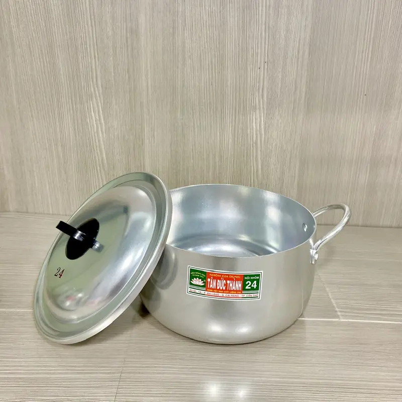 [ 16cm đến 24cm ] Nồi nhôm Tân Đức Thành kiểu Nhật dầy dặn 4