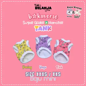 Baju Sugar Glider / Hamster Bakuverse Tank / bahan nyaman size XXS & XXXS | Yukbelanja.Gaes!