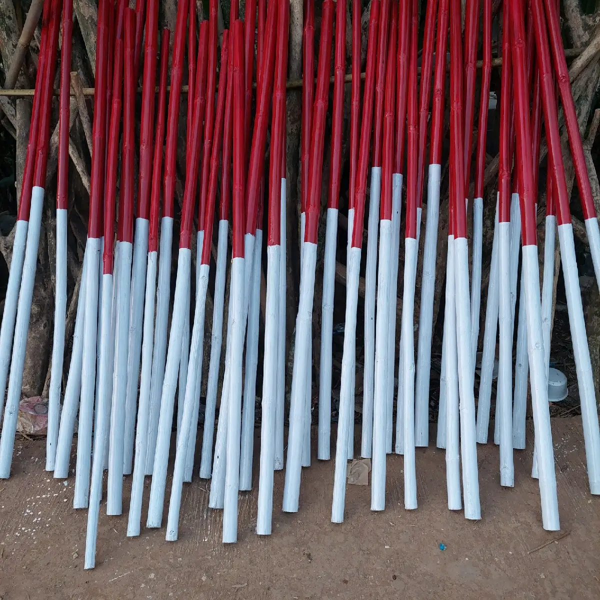 Tongkat Pramuka Tongkat Bambu Bambu Bendera Tinggi 160cm