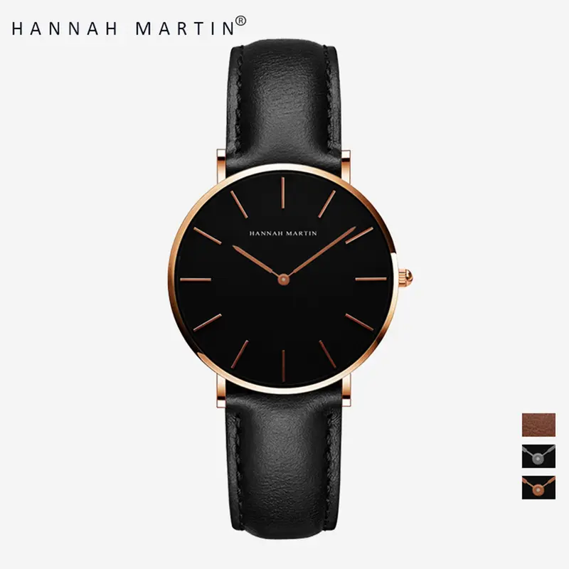 HANNAH MARTIN Jam Tangan Wanita Sangat tipis 100% Original  CH36-FH hadiah watches 0