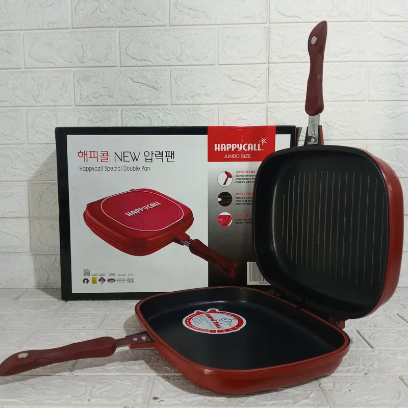 Panggangan Double Pan HAPPY CALL dan SUGGO Jumbo Size 32cm teflon 0