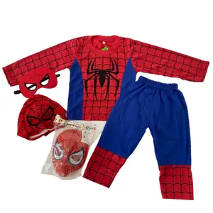 Kostum Spaidermen Anak Laki-Laki 3 Topeng Baju Karakter Superhero