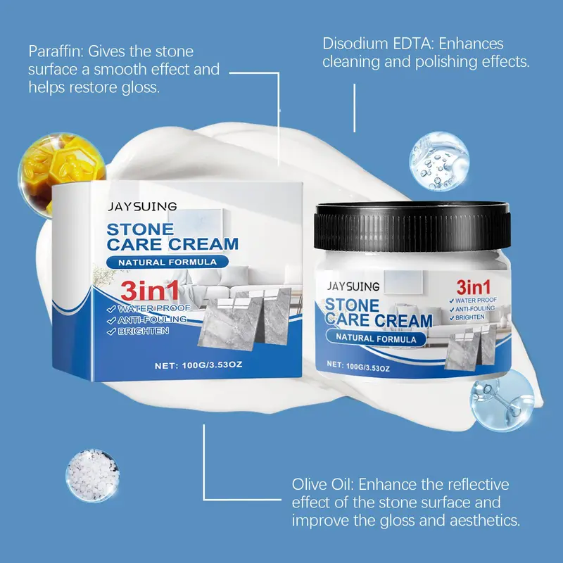 Stone Care Cream, Tile & Stone Maintenance Floor Refurbishment Cream, Floor Care Cream, Professional Paint Supplies & Tools 3