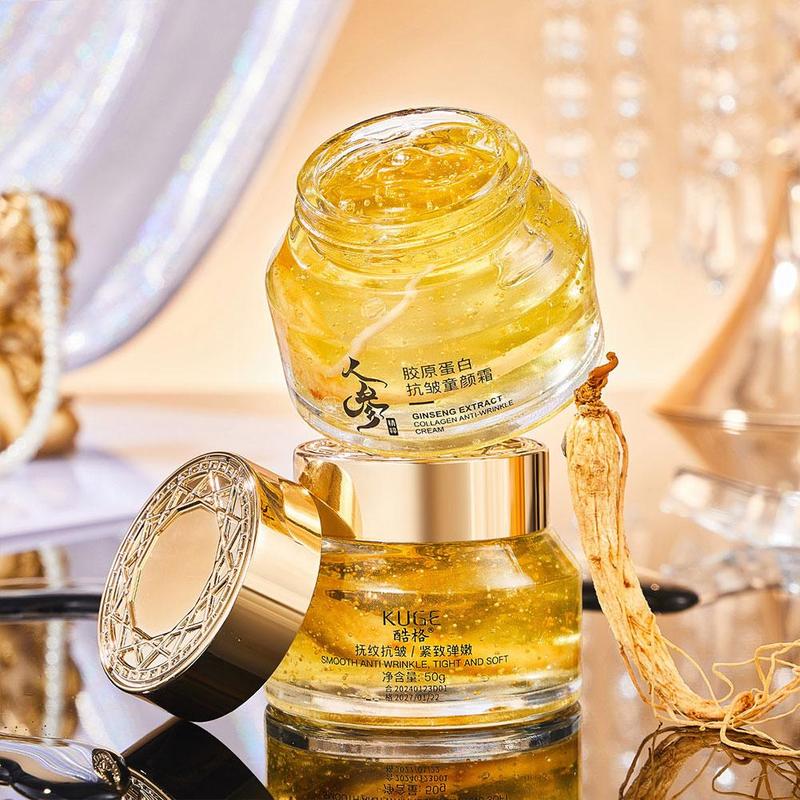 Product Introduction of Ginseng Essence Serum Facial Firming Deep Hydration Moisturizing Repairing Fine Lines Natural Skin Essence Cream Women Beuaty 50g 16