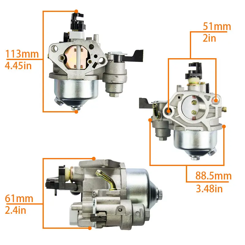 Carburetor For Honda GX340 GX390 Gasoline Engine 13hp 16hp + Fuel Pipe ...