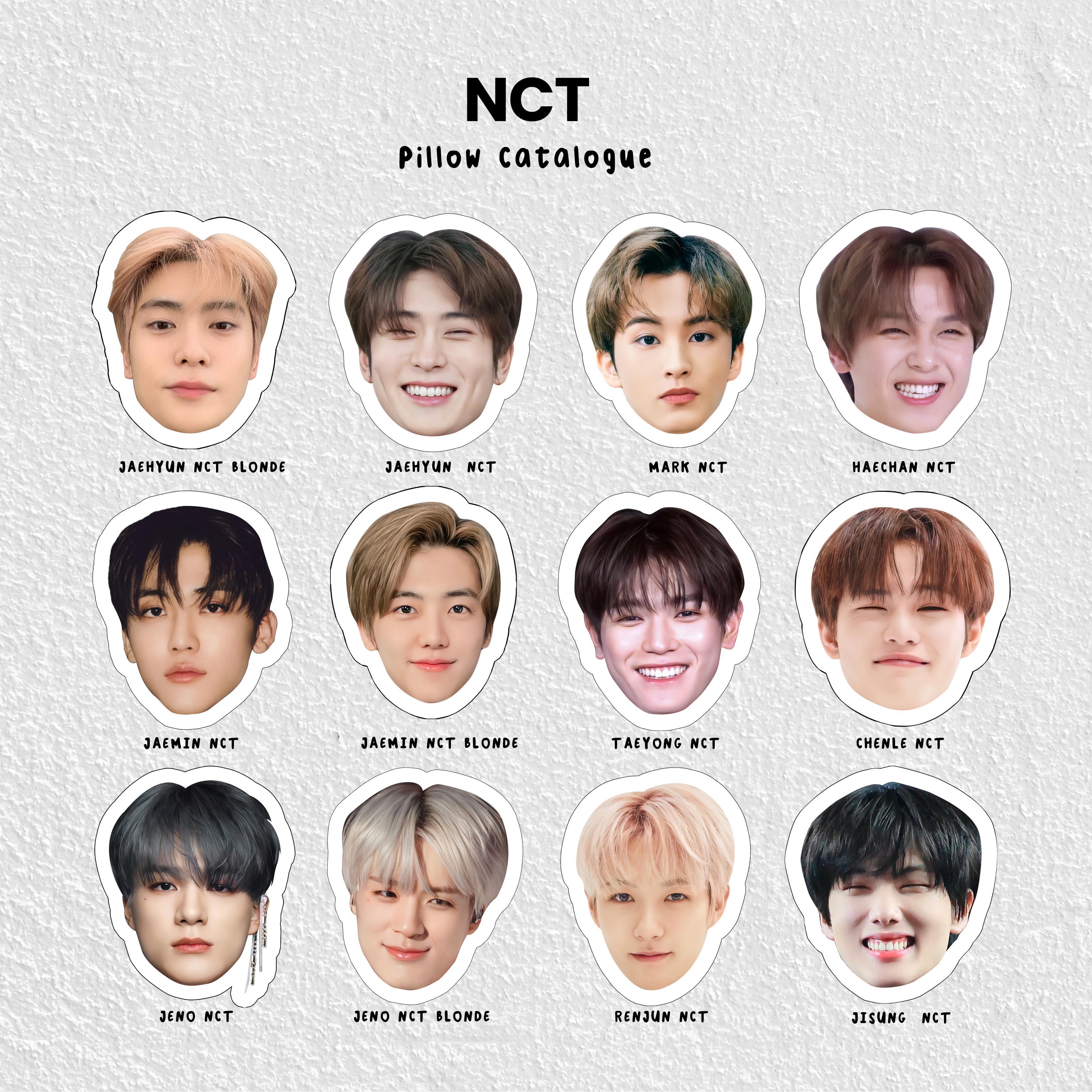 Bantal Muka Custom Kpop Foto Kepala Muka Sendiri | Bantal Karakter Idol | Muka Jungkook/Bright Win/NCT/BTS Notte