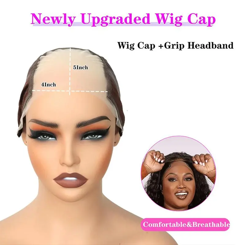 Lace Grip Wig Cap for Women, Non Slip Wig Gripper for Keeping Wigs in Place, Adjustable Wig Cap with Grip Headband, Heatless Styling Tools for Synthetic Hair Extensions, Hair Wigs, Hair Products, Toupee, Pre Bonded Extensions, Clip Hair Extensions 6