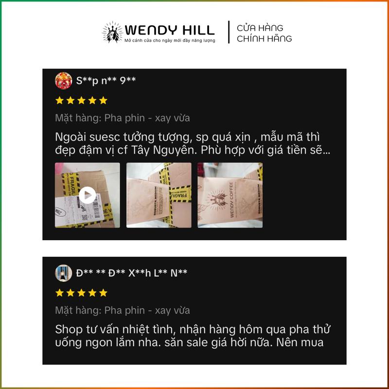 [LST] 500gr Cafe VỪA VẶN - ROBUSTA MEDIUM (Đắng Vừa) 100% ROBUSTA Rang Vừa, Cà Phê Mộc, Rang Xay Nguyên Chất Coffee | Wendyhill 9