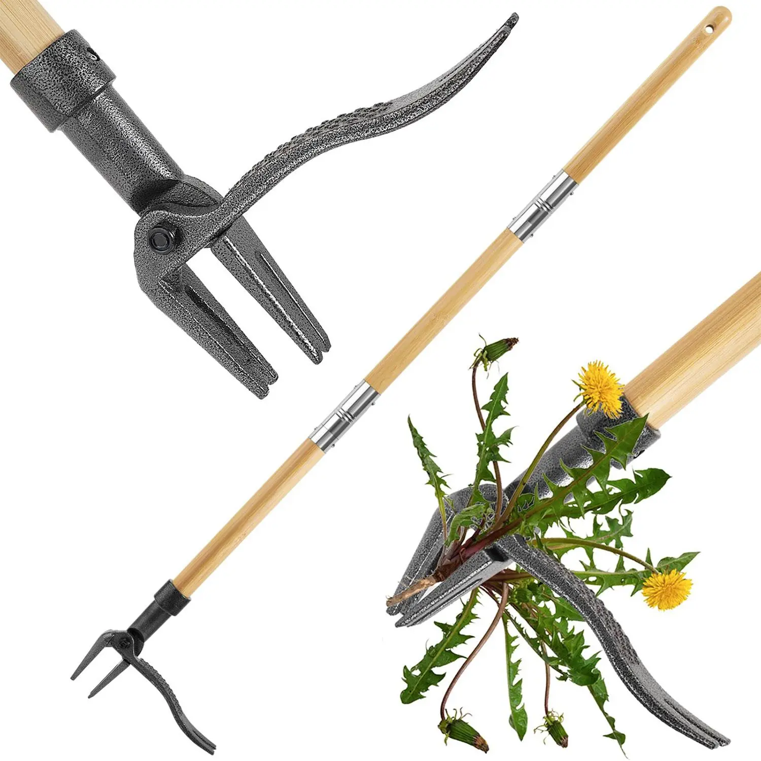 Stand Up Weed Puller Tool, Long Handle Manual Weeding Tools, Garden Lawn & Outdoor Use Weed Removal Tool, Home Garden Tools, Garden Accessories