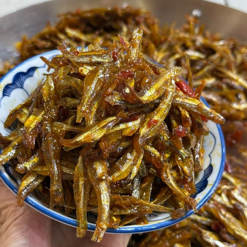 Cá cơm khô rim mắm ớt tỏi Lý Sơn LAN ANH SHOP ăn cơm cháo ăn vặt