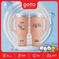 Gambar Goto Living X Mak San [Paket Bundling 2 In 1] Botol Minum Tumbler BT21 Sport Tahan Panas Dingin 1200ML + Sling Bag Tas Selempang Wanita Rajut #CR - D7 BLACK dari Goto Living Kota Tangerang 4 Tokopedia