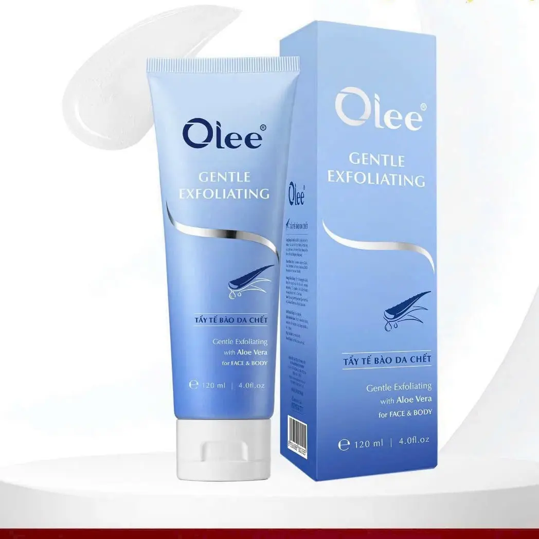 Gel tẩy tế bào da chết mặt Olee chiết xuất nha đam giúp làm sạch tế bào da chết bã nhờn-Ninastore Làm đẹp