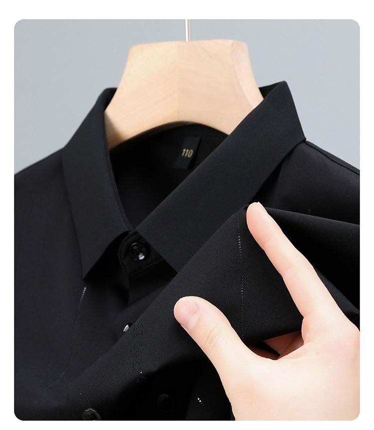 Product Introduction of Áo Sơ Mi Nam Ngắn Tay Fanzi, Chất Liệu Lụa Lạnh Áo Sơ Mi Cao Cấp, Hàng Mới Về, Thích Hợp Mặc Ngoài Trời Và Thường Ngày, Mỏng Và Co Giãn, Cho Nam, Năm 2024 14